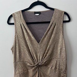 Venus Gold Metallic Dress